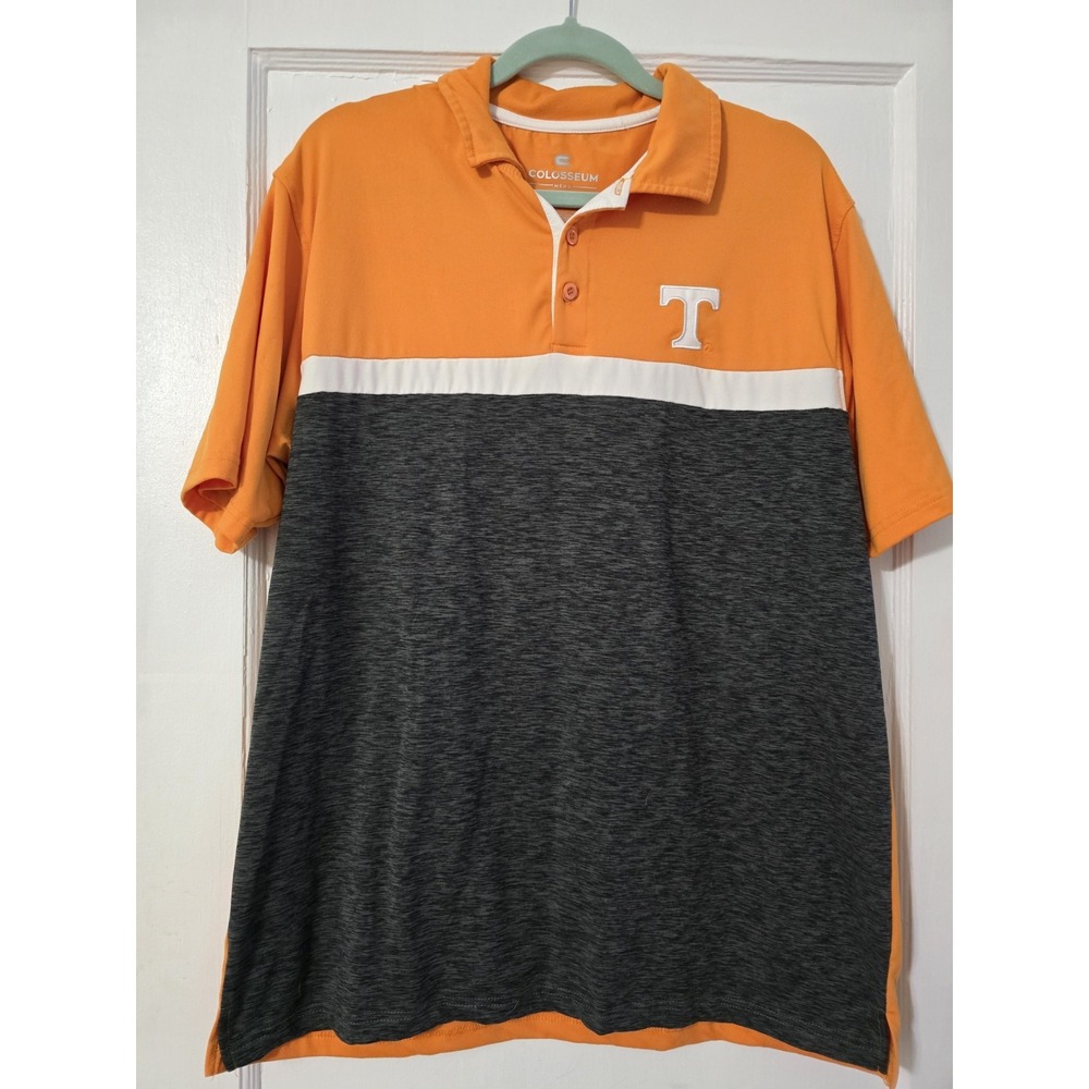 Tennessee Volunteers Polo By Colosseum Athletics‎ Large Orange Gray